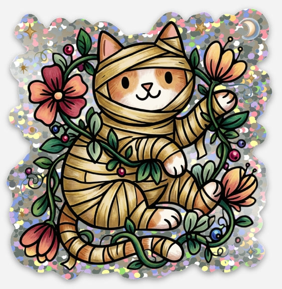 Mummy Cat Sticker