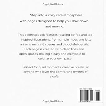 Cozy Cafe Coloring Book