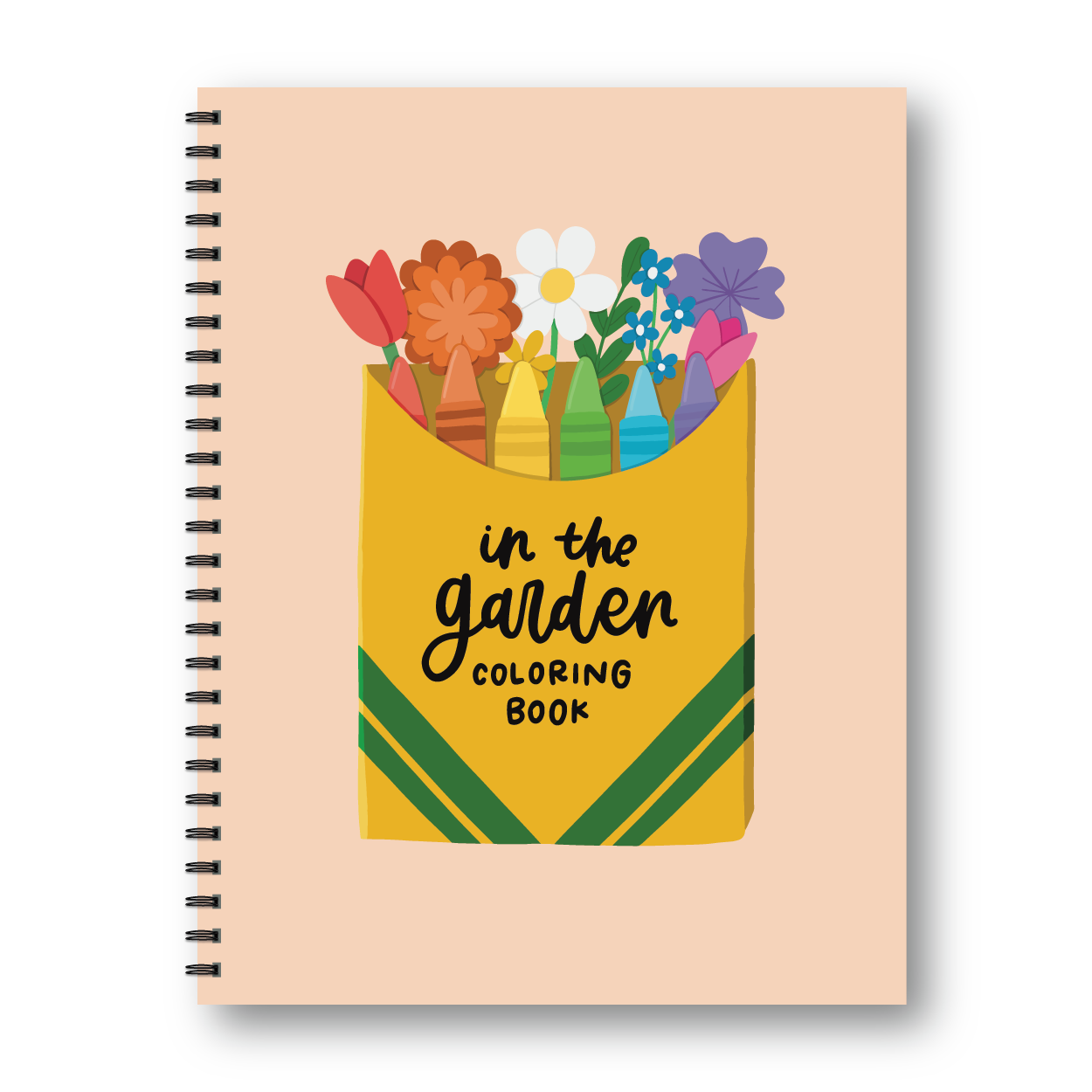 In The Garden Coloring Book + 5 pk