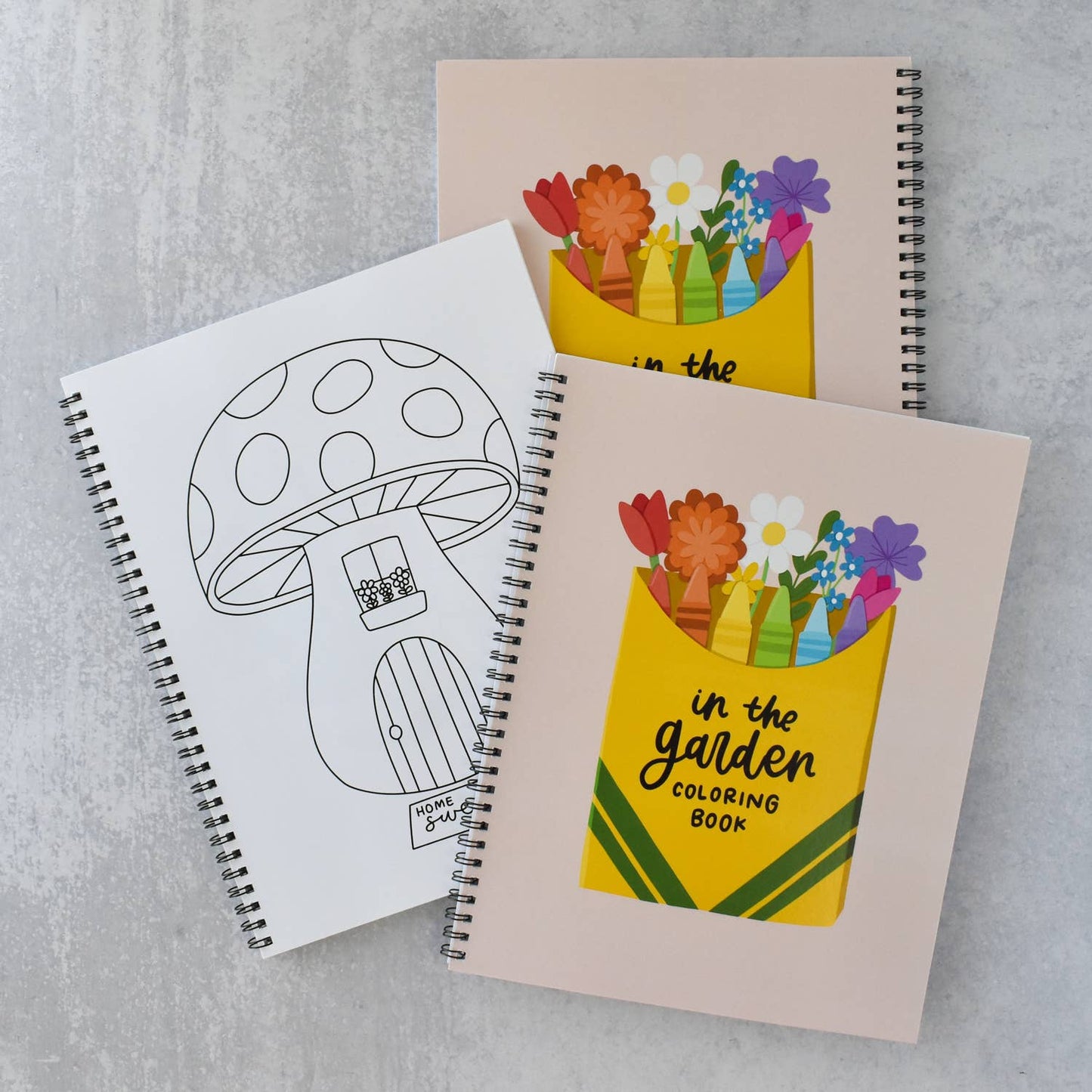 In The Garden Coloring Book + 5 pk