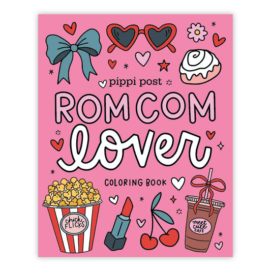 Rom Com Lover Coloring Book + 5 pk