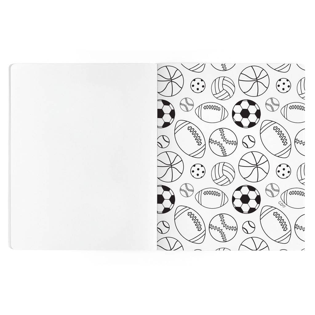 Game Day Sports-Themed Coloring Book