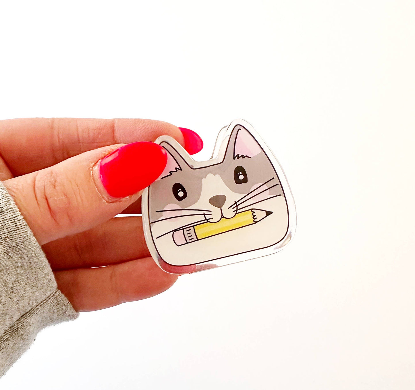 Potato and Pencil Cat Clip