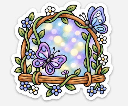 Butterfly Branch Sticker