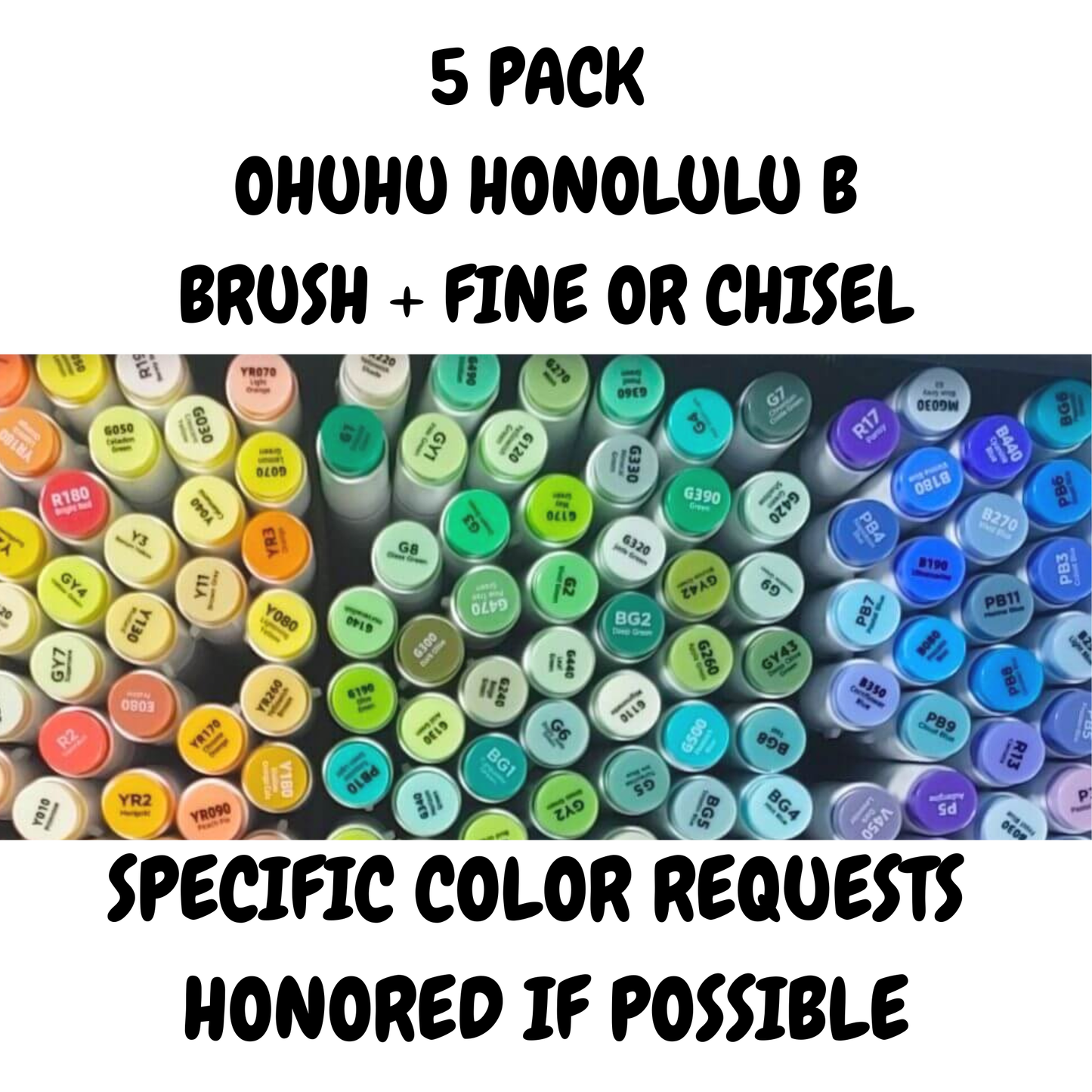 Ohuhu Honolulu - 5 Pack Palette
